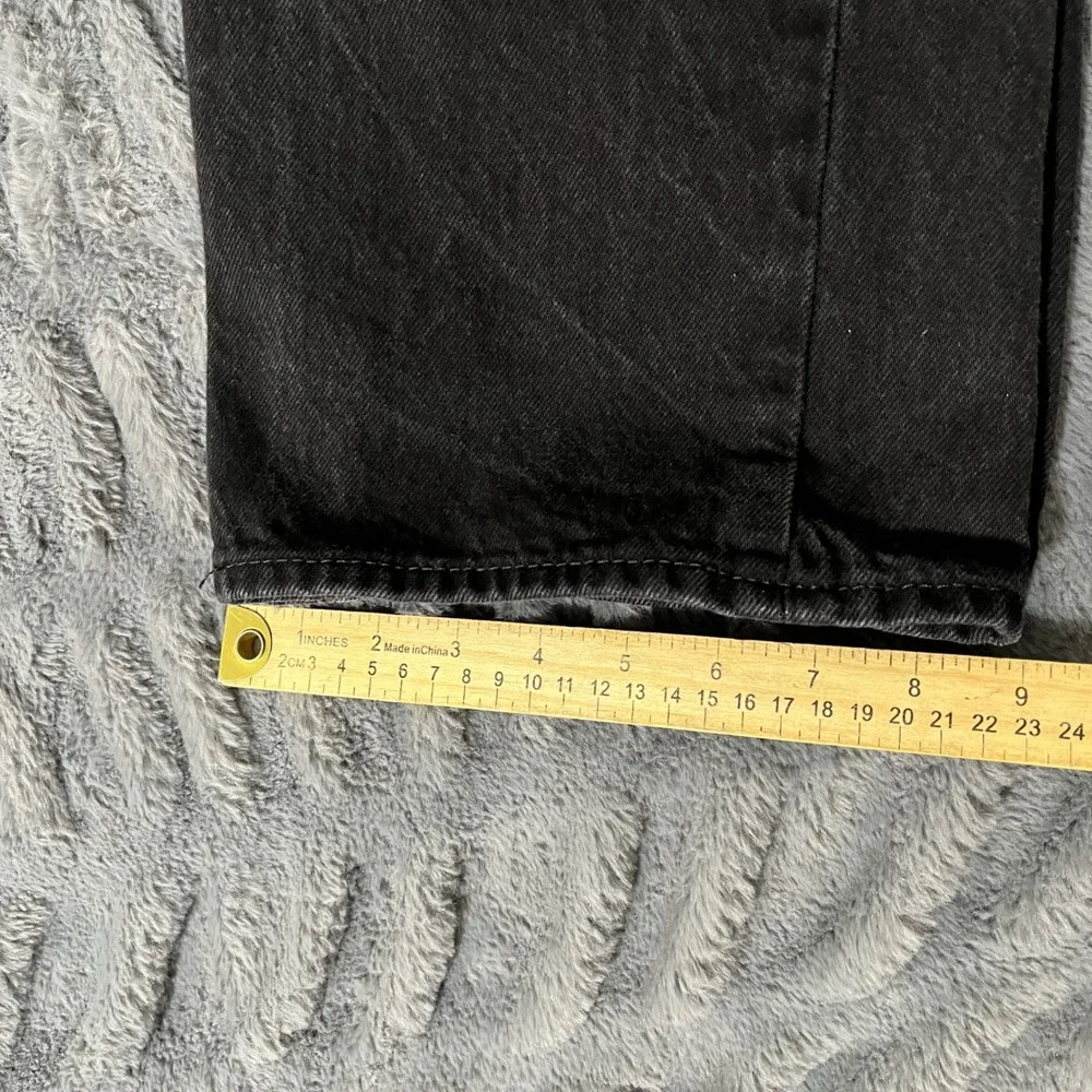 Levi Strauss Co 501 Original Riveted Mens Black Denim Jeans W38 L32